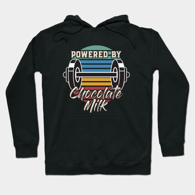 Powered by chocolate milk Hoodie by Mako Design 